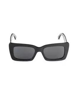 Прямоугольные солнцезащитные очки 52MM Jimmy Choo, черный