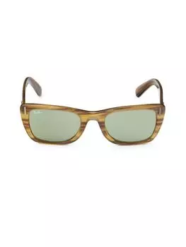 Прямоугольные солнцезащитные очки 52MM Ray-Ban, желтый