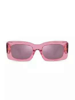 Прямоугольные солнцезащитные очки 54 мм Versace, розовый