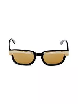 Прямоугольные солнцезащитные очки 54MM Gucci, черный