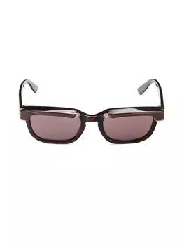 Прямоугольные солнцезащитные очки 54MM Gucci, цвет Havana
