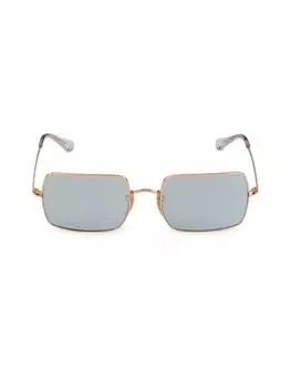 Прямоугольные солнцезащитные очки 54MM Ray-Ban, золото