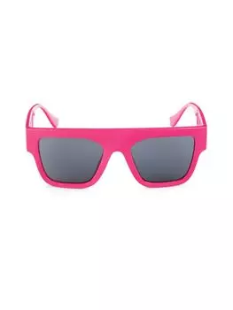 Прямоугольные солнцезащитные очки 56MM Versace, фуксия