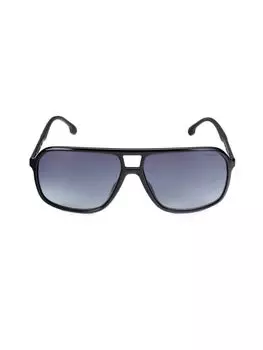 Прямоугольные солнцезащитные очки 61MM Carrera, цвет Black Blue
