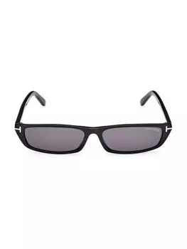 Прямоугольные солнцезащитные очки Alejandro 59MM Tom Ford, черный