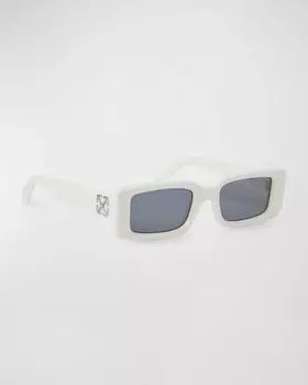 Прямоугольные солнцезащитные очки Arthur из ацетата Off-White, цвет White Dark Grey
