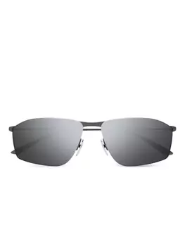 Прямоугольные солнцезащитные очки Balenciaga Eyewear, черный