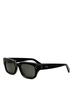 Прямоугольные солнцезащитные очки CELINE Bold 3 Dots, 54 мм, черный