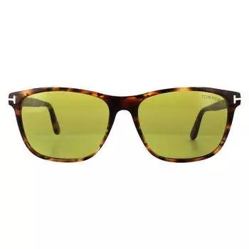 Прямоугольные солнцезащитные очки цвета Гавана Tom Ford, коричневый