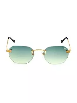 Прямоугольные солнцезащитные очки Detroit Player 51 мм Vintage Frames Company, желтый