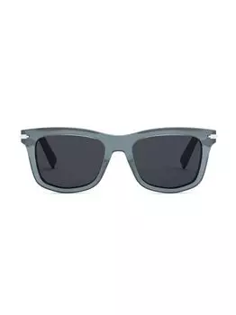 Прямоугольные солнцезащитные очки DiorBlackSuit S11I 53 мм Dior, серый