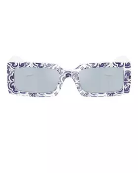 Прямоугольные солнцезащитные очки Dolce & Gabbana, синий