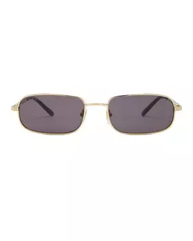 Прямоугольные солнцезащитные очки Gucci, цвет Gold & Grey