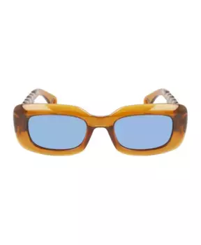 Прямоугольные солнцезащитные очки из ацетата Lanvin, коричневый