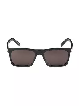 Прямоугольные солнцезащитные очки из ацетата New Wave 54 мм Saint Laurent, черный