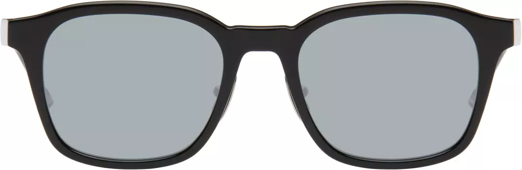 Прямоугольные солнцезащитные очки из ацетата Thom Browne, черный