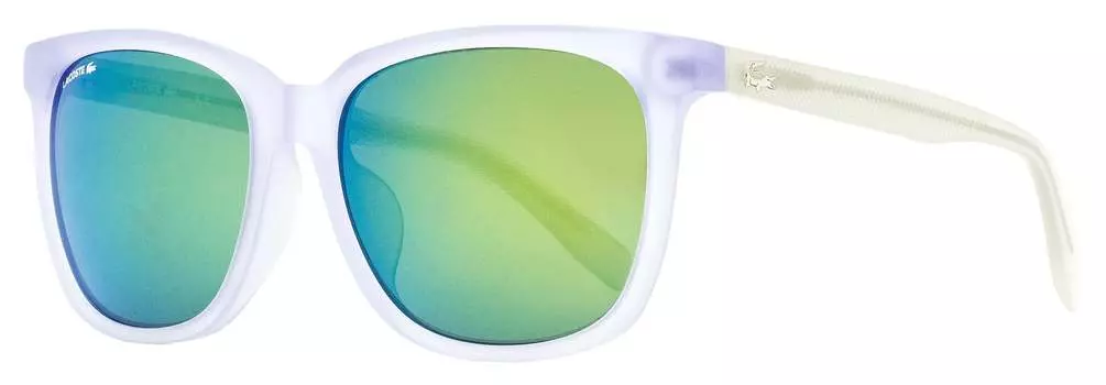 Прямоугольные солнцезащитные очки Lacoste унисекс L838SA цвет 971 Matte Crystal 56 мм