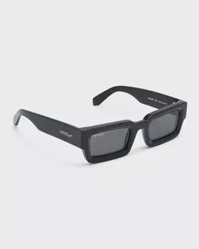 Прямоугольные солнцезащитные очки Lecce из ацетата Off-White, цвет Black