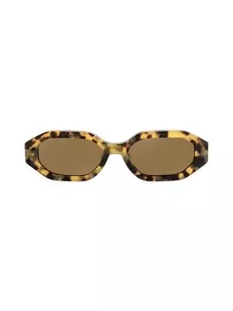 Прямоугольные солнцезащитные очки Mia 55MM Aqs, цвет Havana Brown