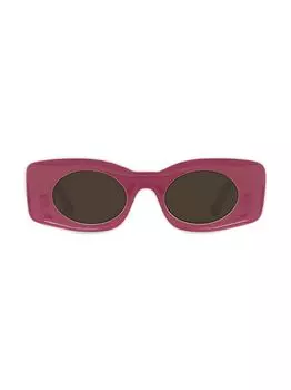 Прямоугольные солнцезащитные очки Paula's Ibiza 49 мм Loewe, розовый