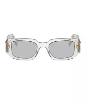 Прямоугольные солнцезащитные очки Prada, белый
