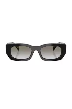 Прямоугольные солнцезащитные очки Prada, black