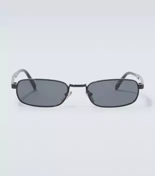 Прямоугольные солнцезащитные очки Prada, Black Grey Polar