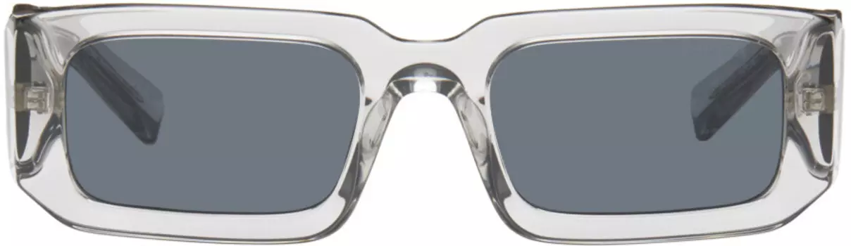 Прямоугольные солнцезащитные очки Prada Eyewear, Transparent