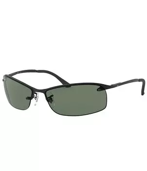 Прямоугольные солнцезащитные очки Ray-Ban унисекс RB3183 63 мм, черный