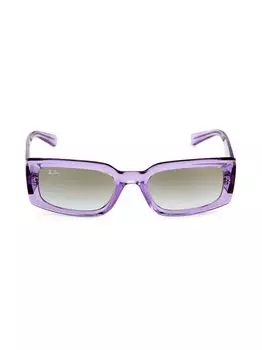 Прямоугольные солнцезащитные очки RB4395 54 мм Ray-Ban, фиолетовый