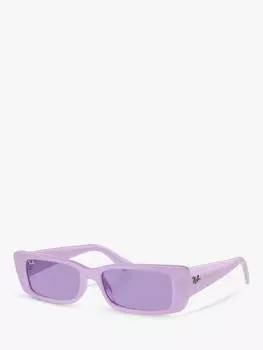 Прямоугольные солнцезащитные очки rb4425 унисекс Ray-Ban, цвет Lilac