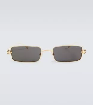 Прямоугольные солнцезащитные очки с декором Cartier Eyewear Collection