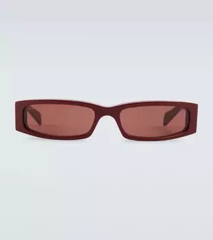 Прямоугольные солнцезащитные очки с логотипом Gucci