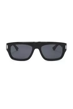 Прямоугольные солнцезащитные очки Saint Laurent, black