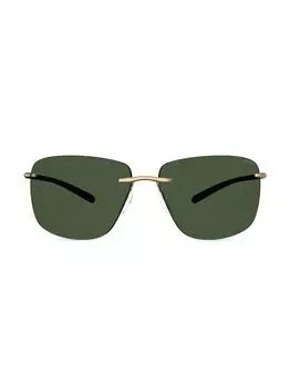 Прямоугольные солнцезащитные очки Streamline Cape Florida 66 мм Silhouette, черный