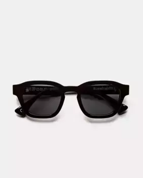 Прямоугольные солнцезащитные очки унисекс из органического ацетата No Idols, черный