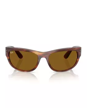 Прямоугольные солнцезащитные очки унисекс в зеленой оправе Ray-Ban, черный