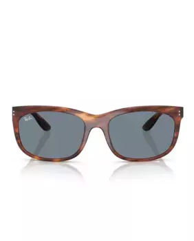 Прямоугольные солнцезащитные очки унисекс в зеленой оправе Ray-Ban, черный