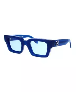 Прямоугольные солнцезащитные очки Virgil 14540 Off White, синий