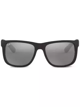 Прямоугольные солнцезащитные очки в массивной оправе Ray-Ban, черный
