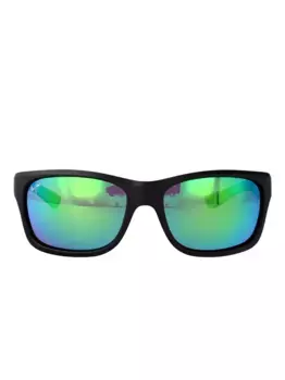 Прямоугольные зеркальные солнцезащитные очки Maui Jim, черный