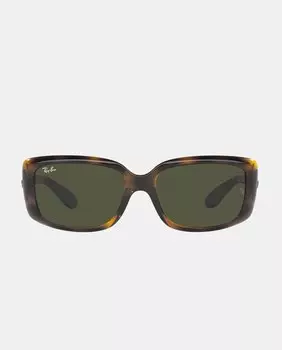 Прямоугольные женские солнцезащитные очки темно-гаванского цвета Ray-Ban, темно коричневый