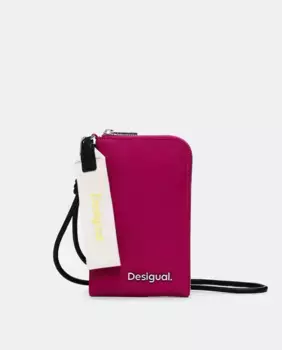 Прямоугольный кошелек с застежкой Desigual, фуксия
