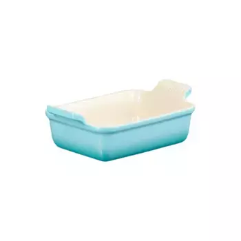 Прямоугольный поднос из керамогранита Le Creuset Heritage, светло-голубой