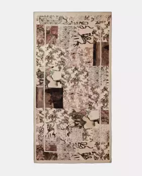 Прямоугольный шарф в земляных тонах Desigual, цвет Crudo