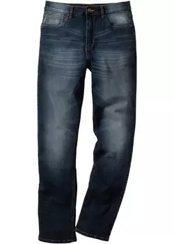 Прямые эластичные джинсы классического кроя John Baner Jeanswear, синий