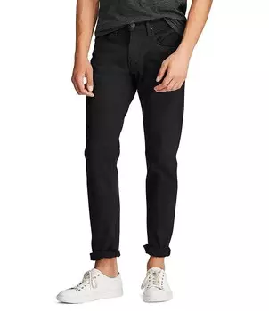 Прямые эластичные джинсы свободного кроя Polo Ralph Lauren Hampton Hudson, черный