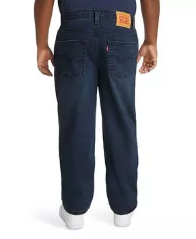 Прямые эластичные спортивные джинсы Big Boys Husky 514 Levi's, синий