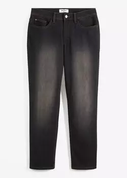 Прямые эластичные термоджинсы стандартного кроя John Baner Jeanswear, черный