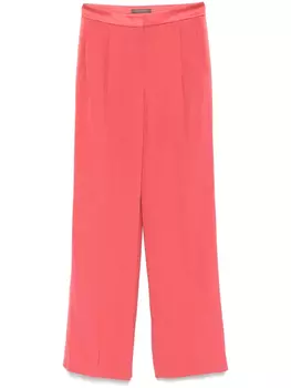 Прямые брюки Alberta Ferretti, красный